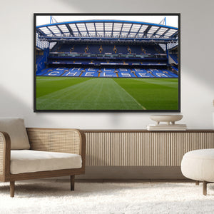 Chelsea FC Soccer Team Print - Stamford Bridge Stadium Wall