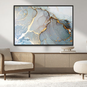 Large Abstract Marble Wall Art Canvas Print for Living Room