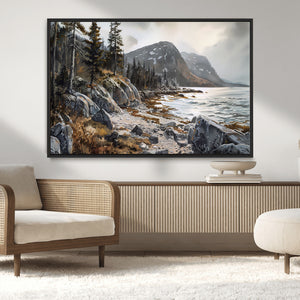 Serene Coastal View of Acadia National Park - Stunning