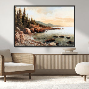 Serene Coastal View of Acadia National Park Wall Art -
