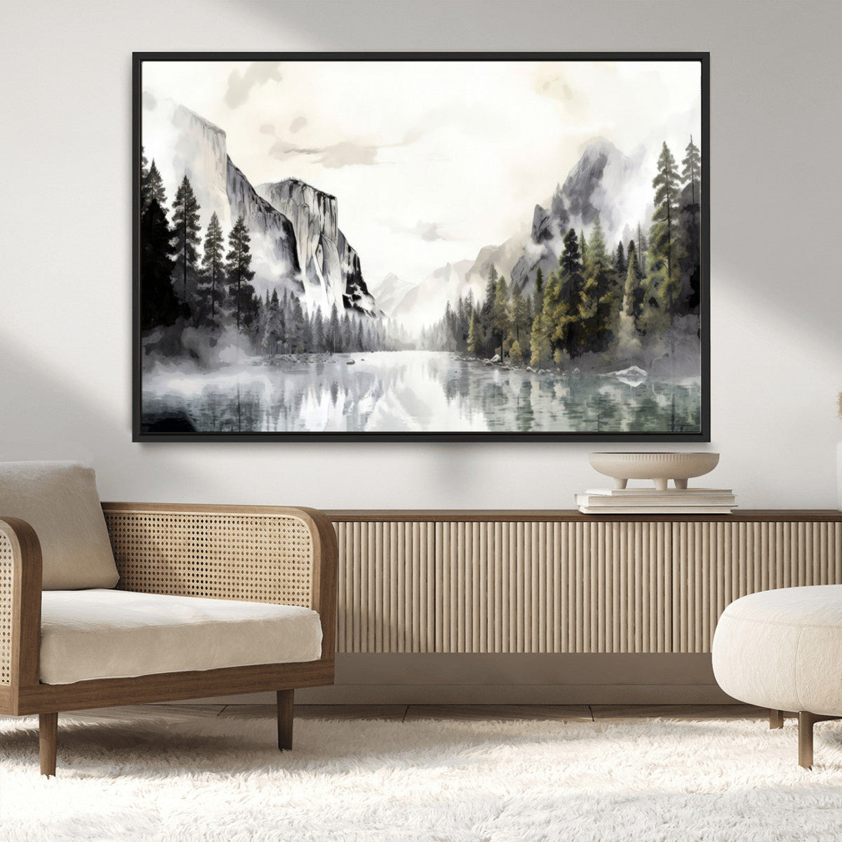 Yosemite Valley Wall Art Canvas Print – Framed and Ready to