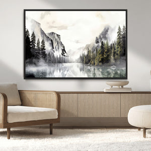 Yosemite Valley Wall Art Canvas Print – Framed and Ready to