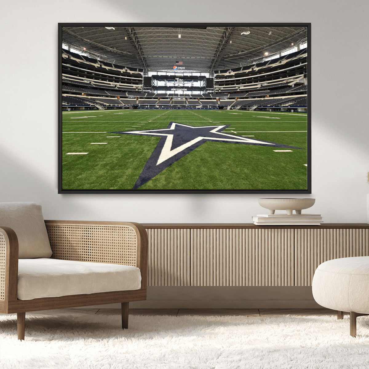 Dallas Cowboys Football Team Print - Arlington AT&T Stadium