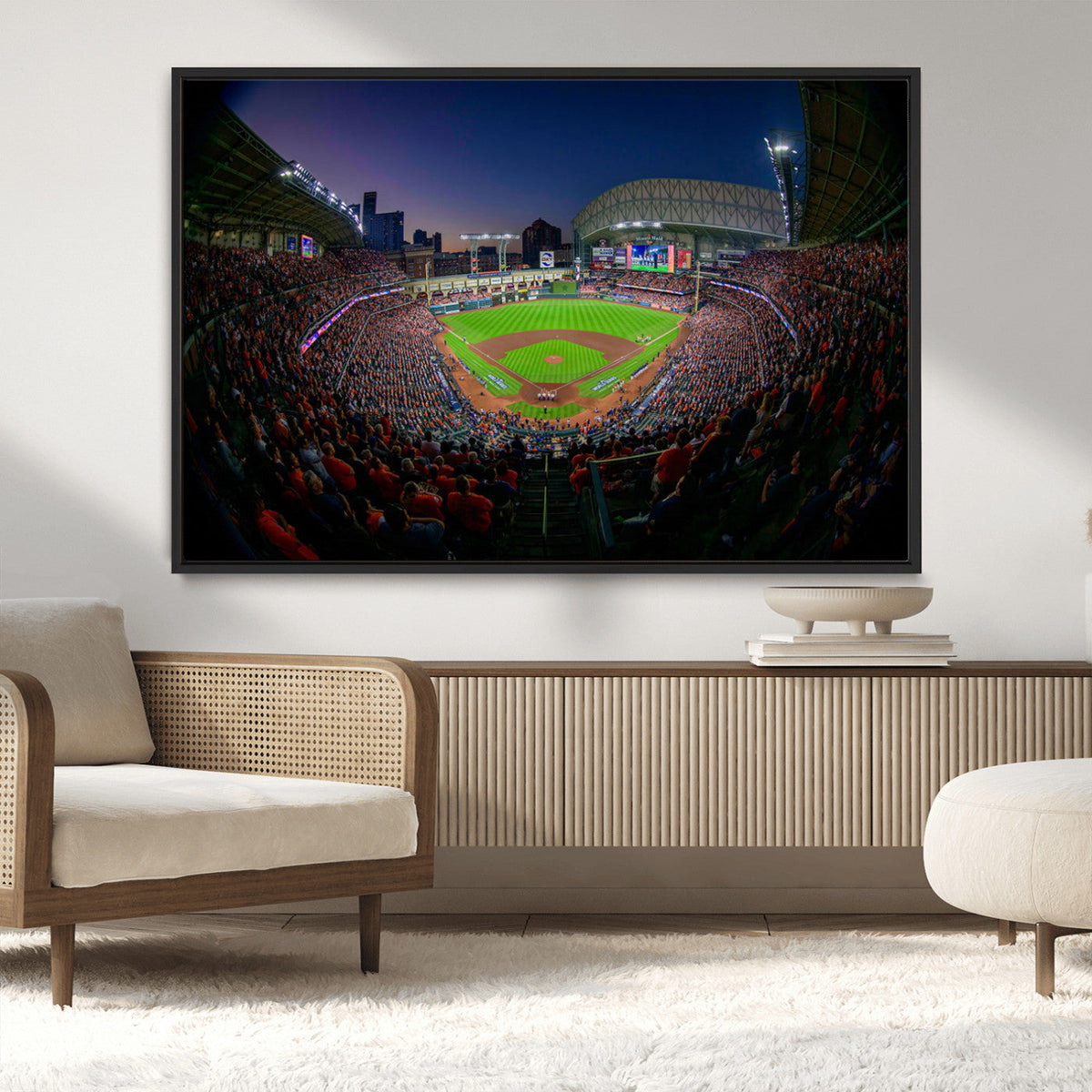Houston Astros Baseball Print Canvas - Houston Minute Maid