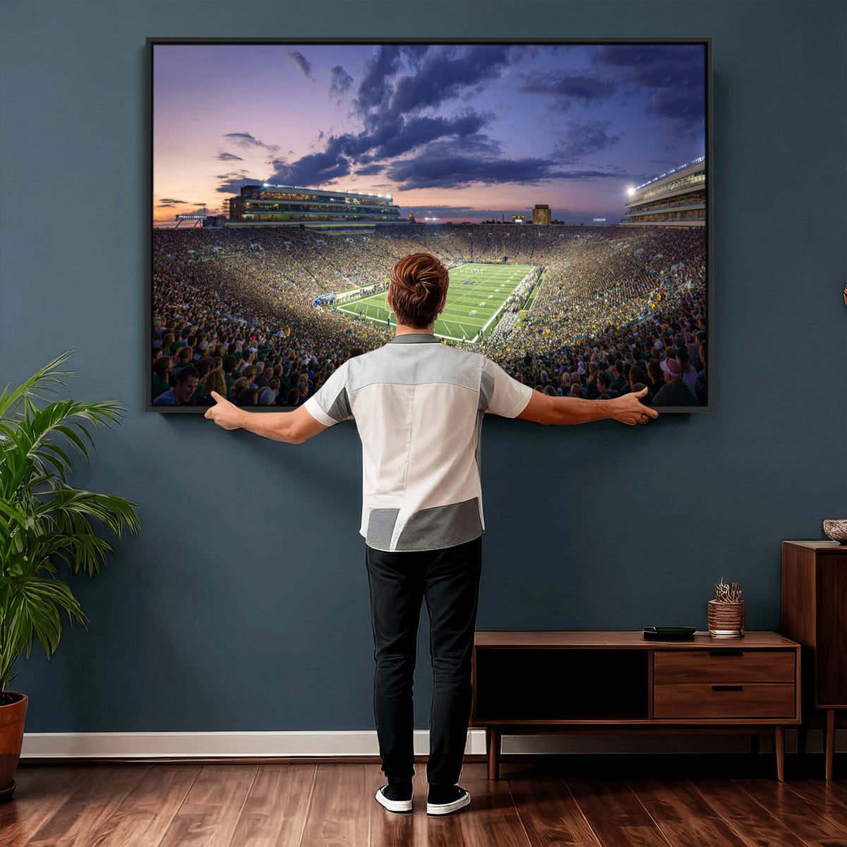 Notre Dame Fighting Irish Football Team Print - Notre Dame