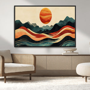 Mountain Triptych Wall Art Canvas Print – Western Nature