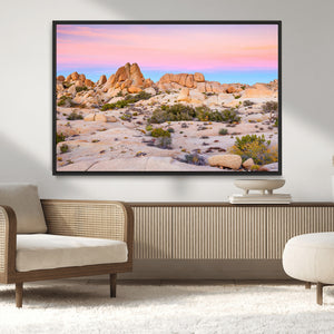 Vibrant Sunset Sky Wall Art Canvas Print – Framed Joshua