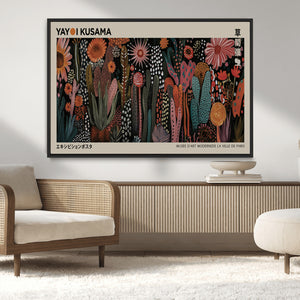 Modern Japanese Wall Art Canvas Print – Framed Abstract