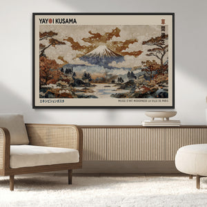 Yayoi Kusama Wall Art Canvas Print – Framed Modern Japanese
