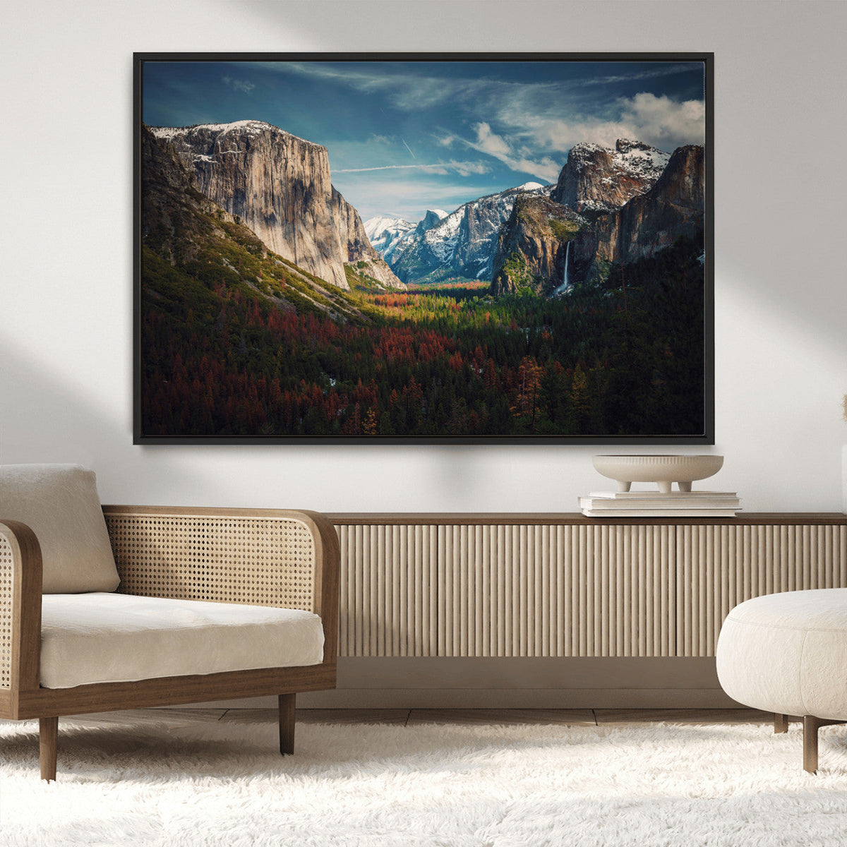 Yosemite National Wall Art Canvas Print – Framed Mountain