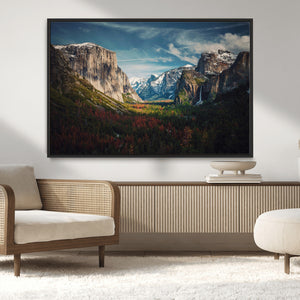 Yosemite National Wall Art Canvas Print – Framed Mountain