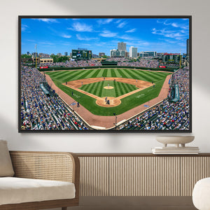 Wrigley Field Baseball Stadium Canvas Wall Art – Packed