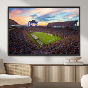 Jordan-Hare Stadium Wall Art Canvas Print, Football Stadium