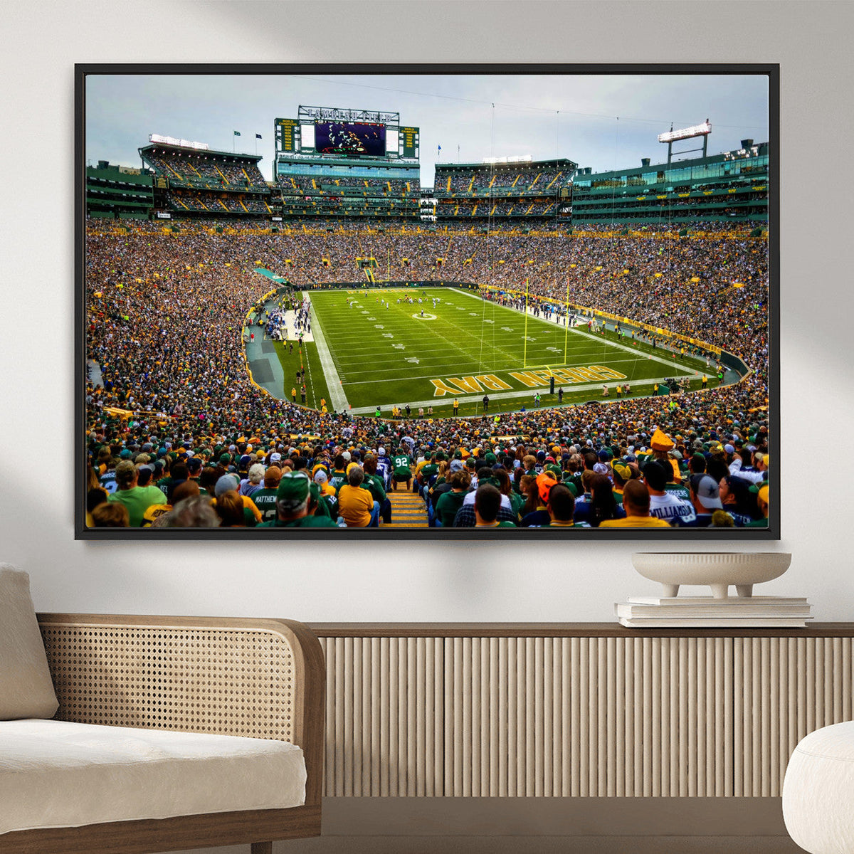 Green Bay Packers Lambeau Field Stadium Wall Art Canvas