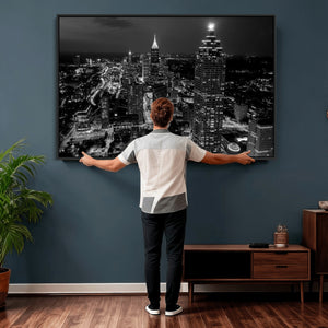 Atlanta Skyline Wall Art Canvas Print, Atlanta Downtown
