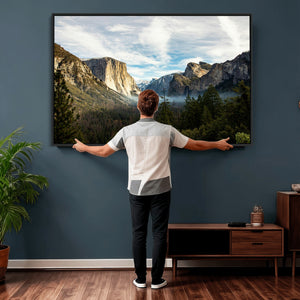 Yosemite Valley Mountain Wall Art Canvas Print, Granite