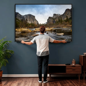 Yosemite Valley Mountain Landscape Wall Art Canvas Print,