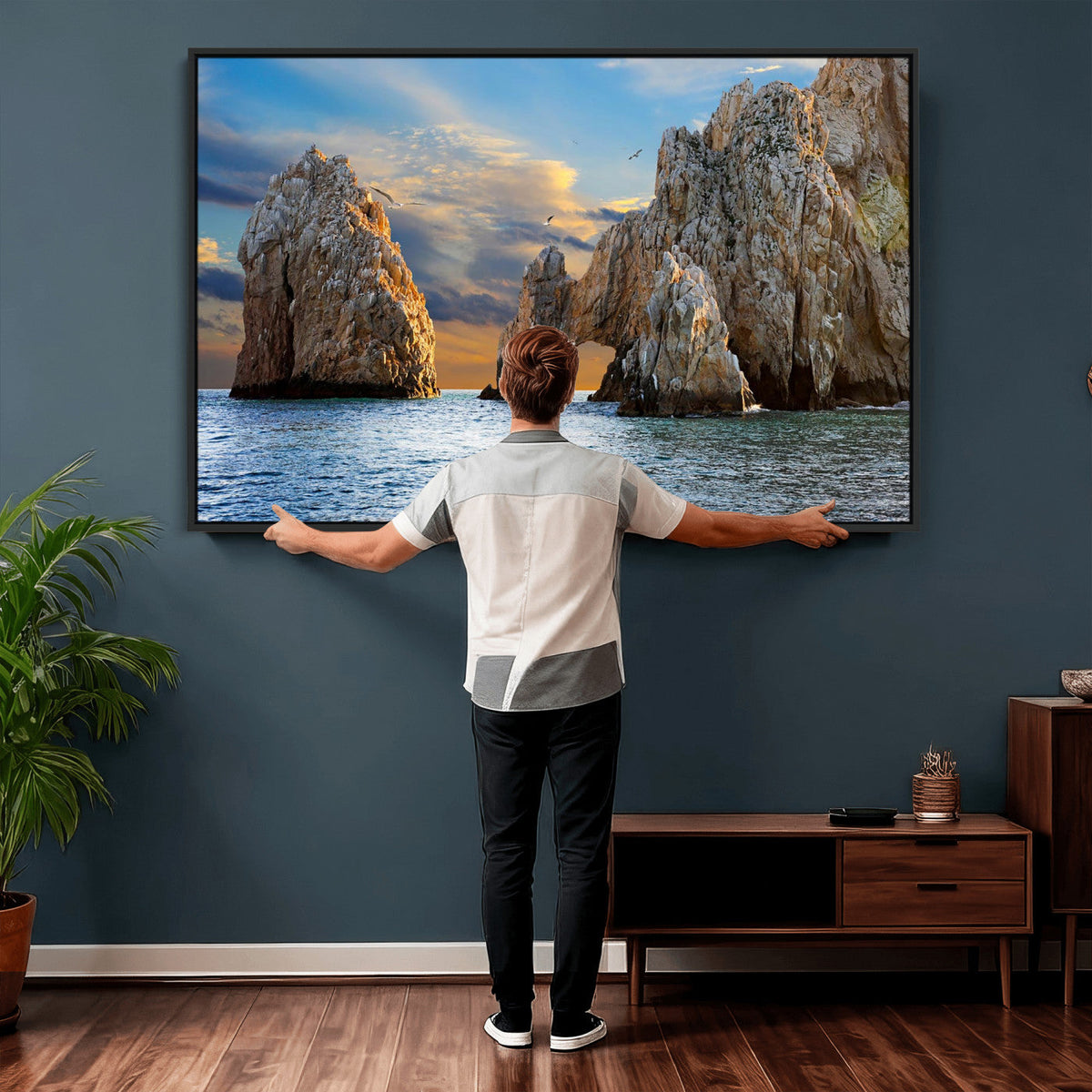 The Arch Cabo San Lucas Ocean Arch Wall Art Canvas Print,