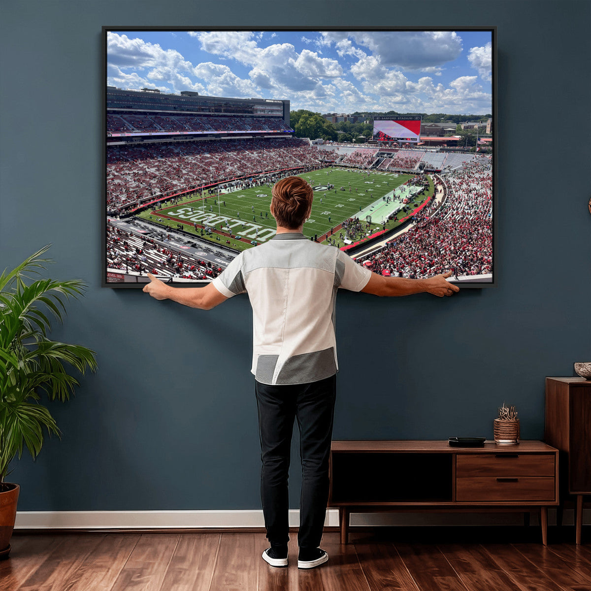 Georgia Bulldogs Stadium Wall Art Canvas Print, Sanford