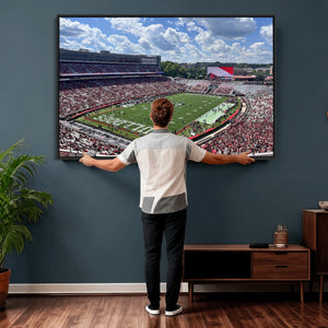 Georgia Bulldogs Stadium Wall Art Canvas Print, Sanford