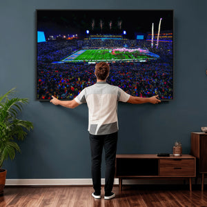 Ole Miss Rebels Vaught Hemingway Stadium Wall Art Canvas