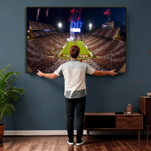 Oklahoma Memorial Stadium Wall Art Canvas Print – Oklahoma