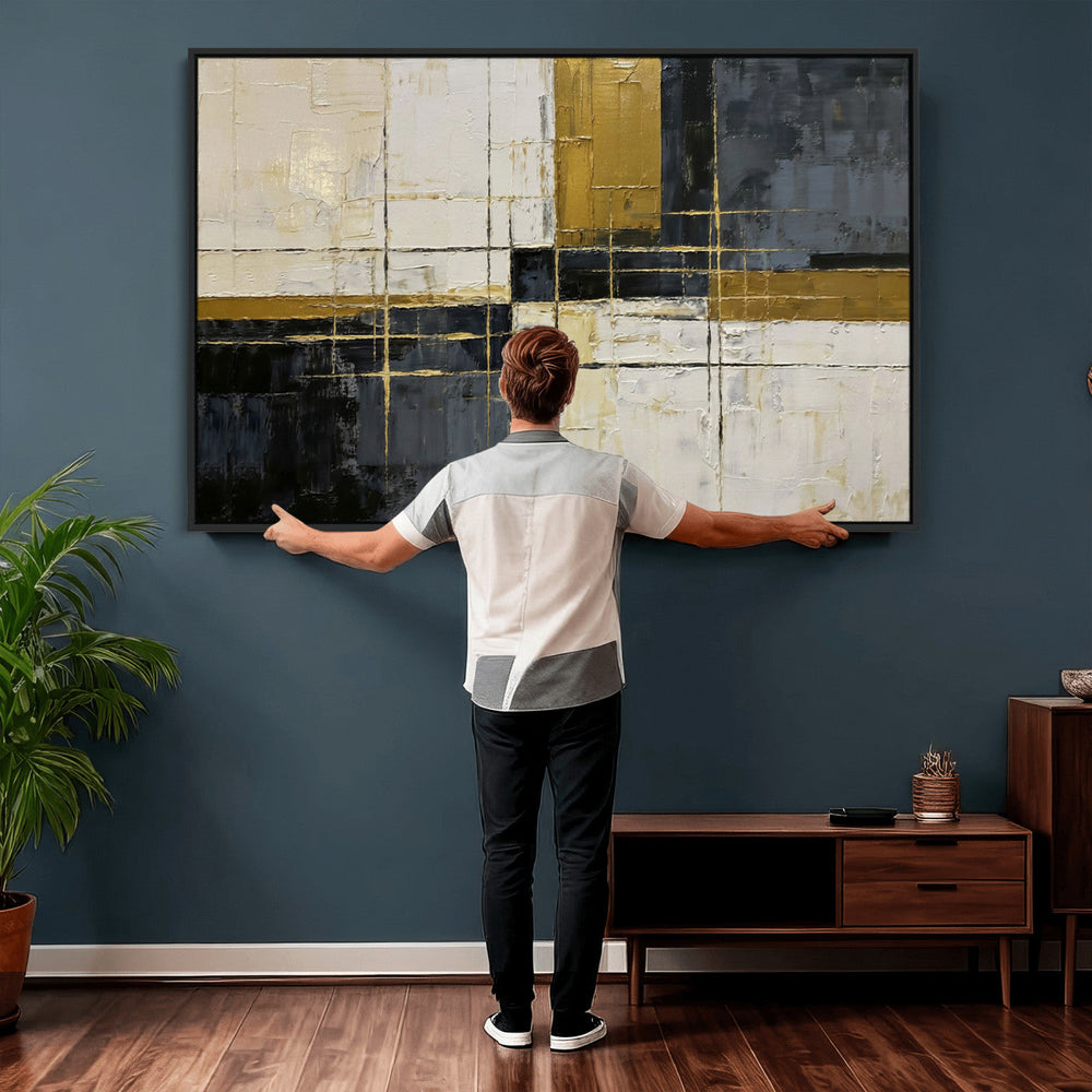 Geometric Abstract Wall Art Canvas Print