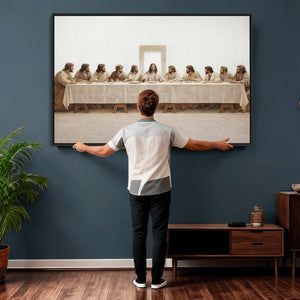 The Last Supper Wall Art Canvas Print, Jesus Christ Biblical