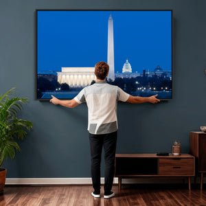 Washington DC Skyline Wall Art Canvas Print – Lincoln