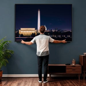 Washington White House Skyline Wall Art Canvas Print –