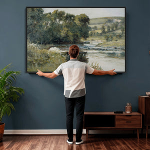 Streamside by Edward Mitchell Bannister Wall Art Canvas