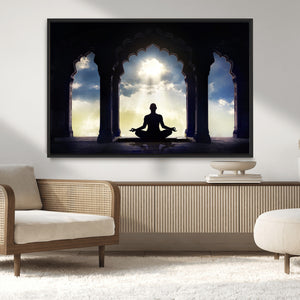 Women and Yoga Wall Art Canvas Print
