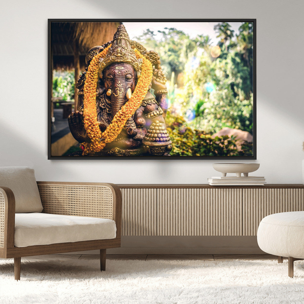 Hinduism Statue Wall Art Canvas Print