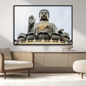 Buddha Statue Wall Art Canvas Print