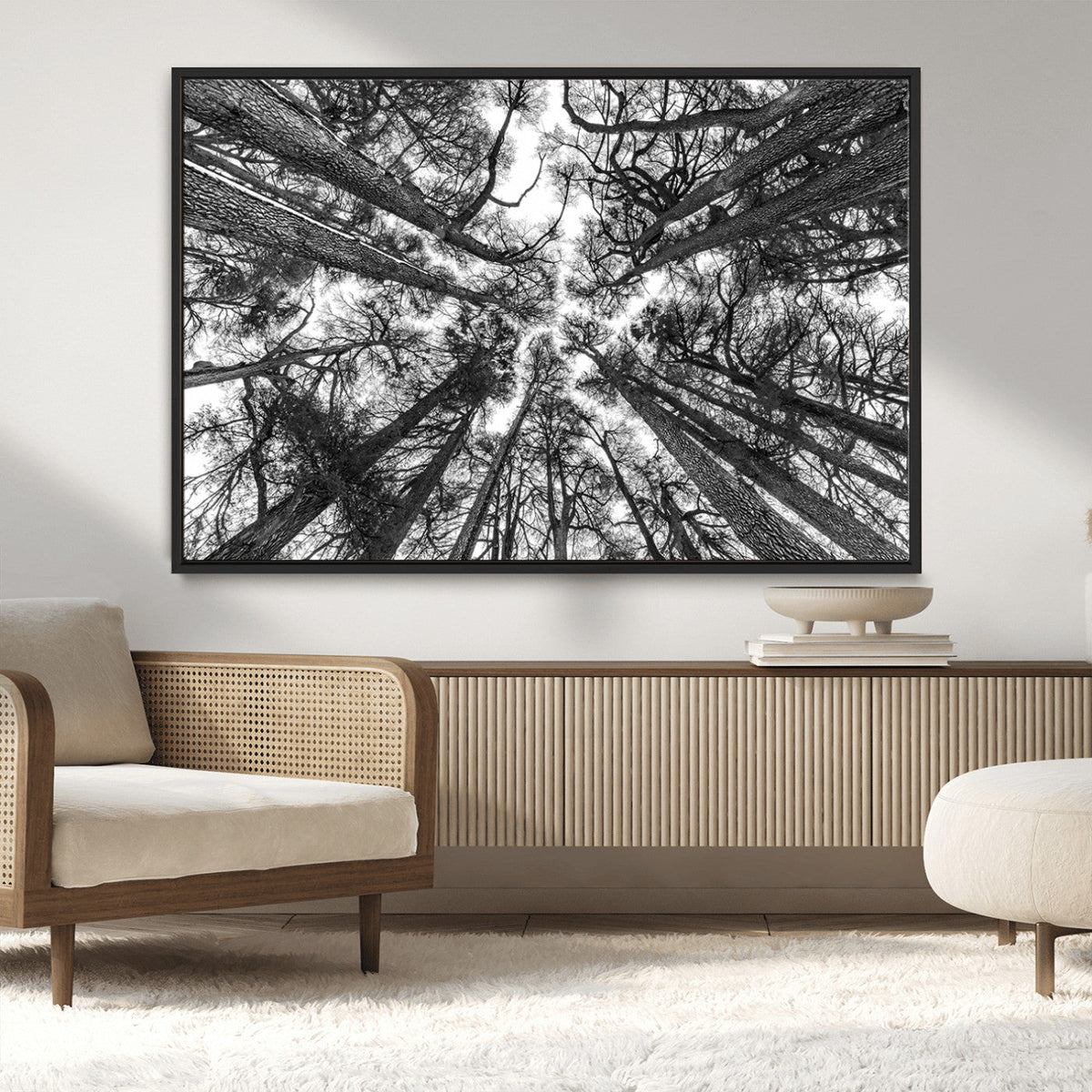 Trees Contemporary Art Canvas Print