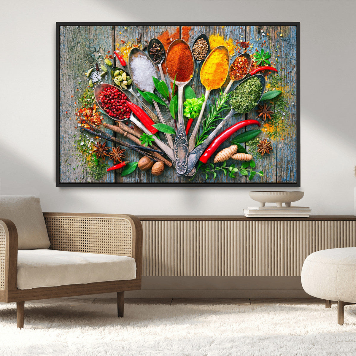 Spoonful of Spices Cooking Wall Art Canvas Print - Vibrant
