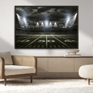 American Football Stadium Wall Art Canvas Print, Stadium
