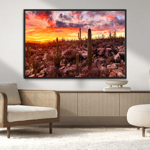 Arizona Desert Print, Western Cowboy Wall Art Print