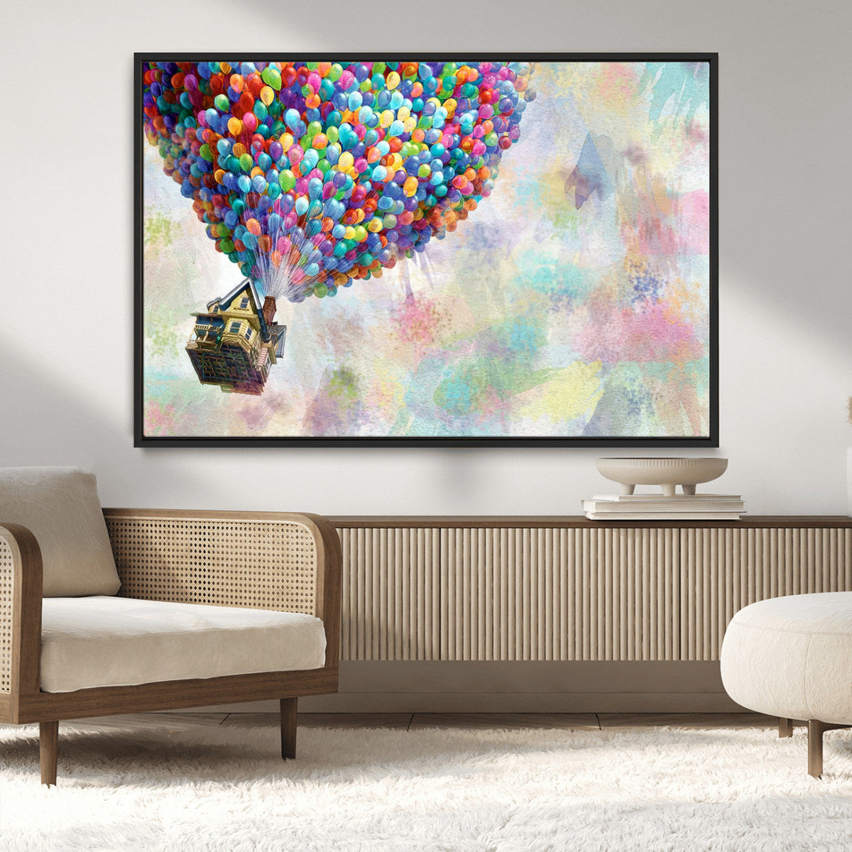 Up Pixar Poster, Look Up Pixar Wall Art, Up Pixar Canvas,