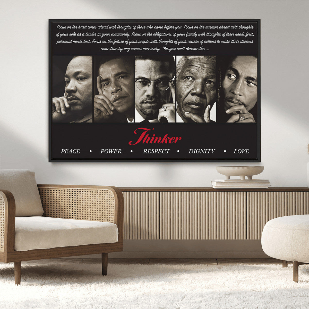 Thinkers of Wall Art Canvas Print - Inspirational Wall Art