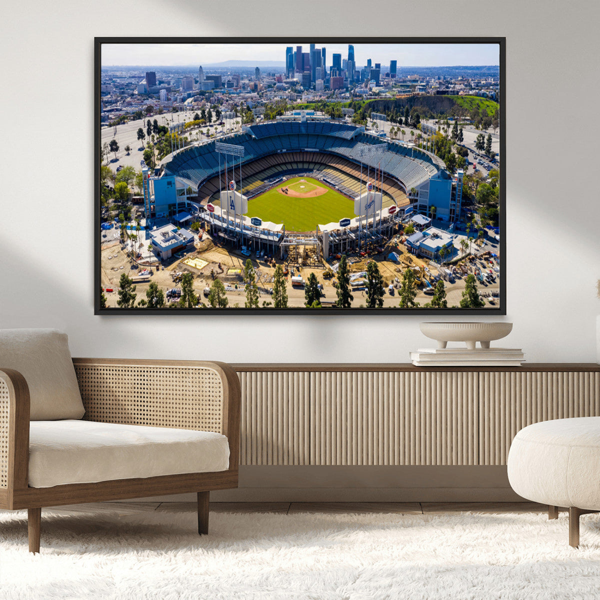 Los Angeles Dodgers Dodger Stadium Wall Art Canvas Print -