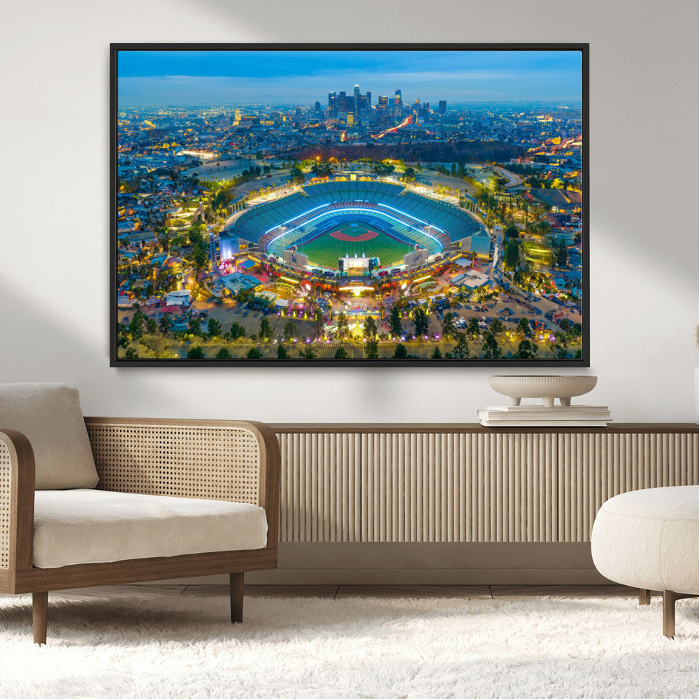 Los Angeles Dodgers Wall Art Canvas, Dodger Stadium Wall Art