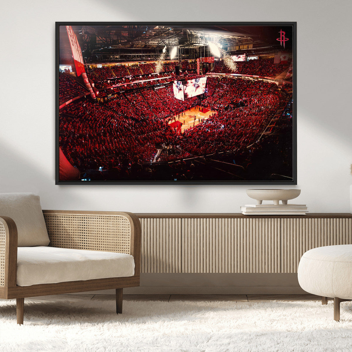 Houston Rockets Basketball Team Print Canvas- Houston Toyota