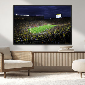 Michigan Wolverines Football Canvas Wall Decor, Football
