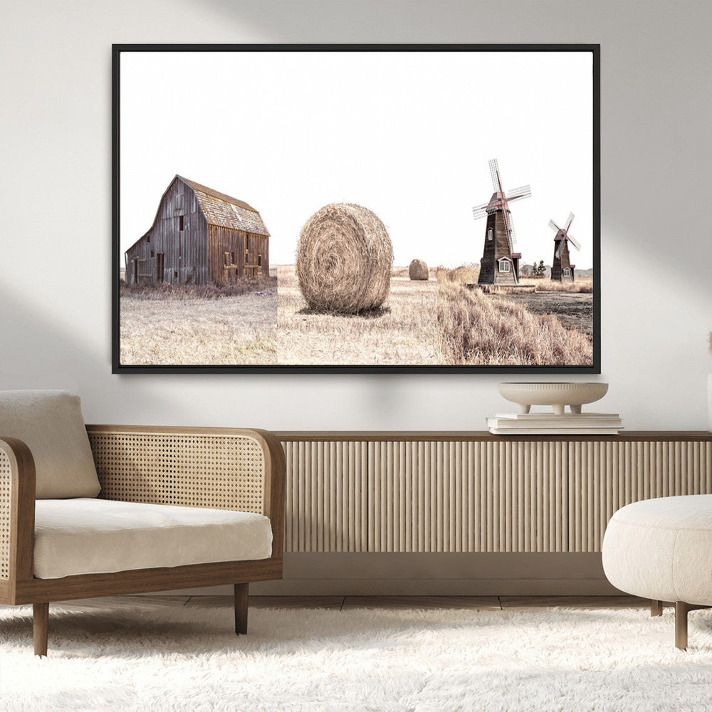 Farm Prints Set, Set of 3 Farmhouse Wall Art, Country House