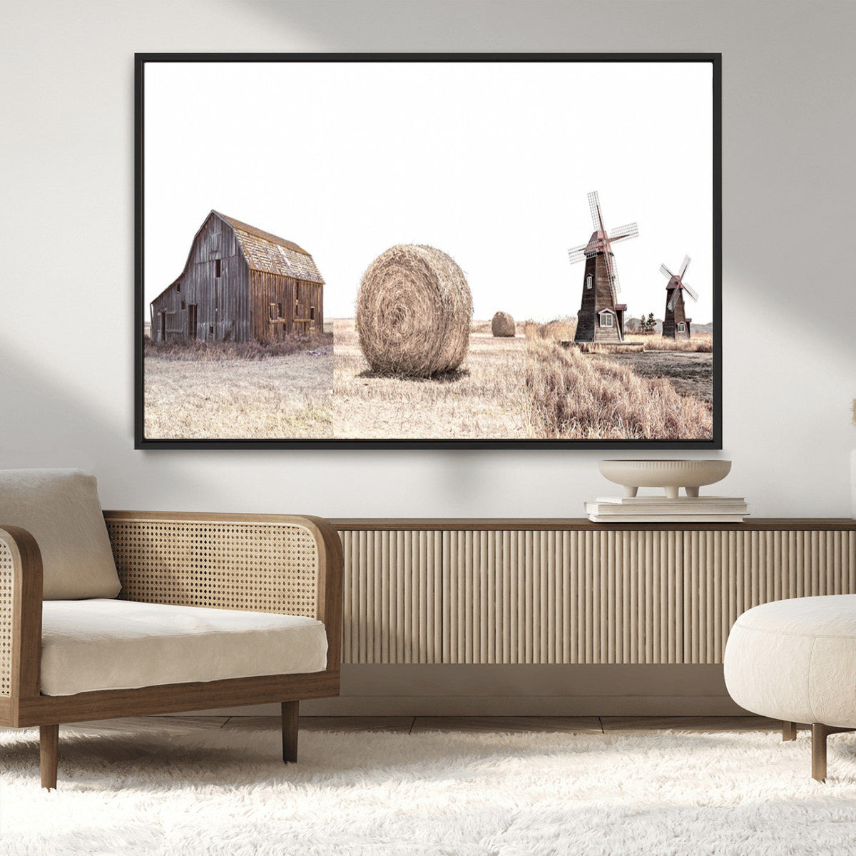 Farm Prints Set, Set of 3 Farmhouse Wall Art, Country House