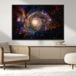 Nebula and Galaxies in Space Wall Art Canvas Print, Spiral