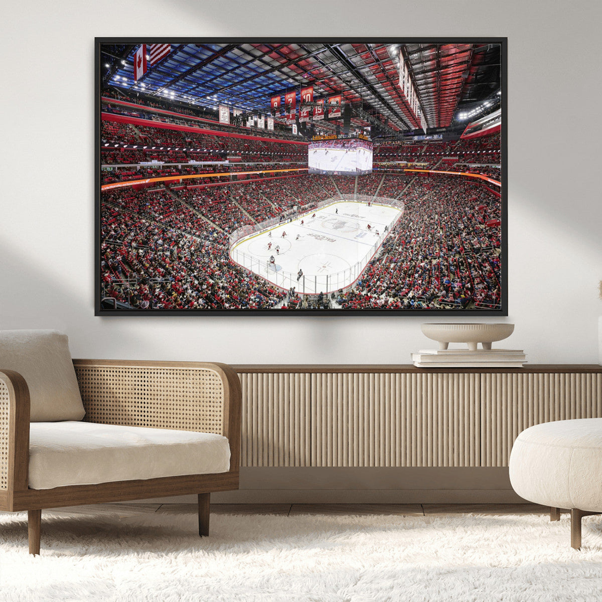 Barton Malow Little Caesars Arena Detroit Wall Art Canvas