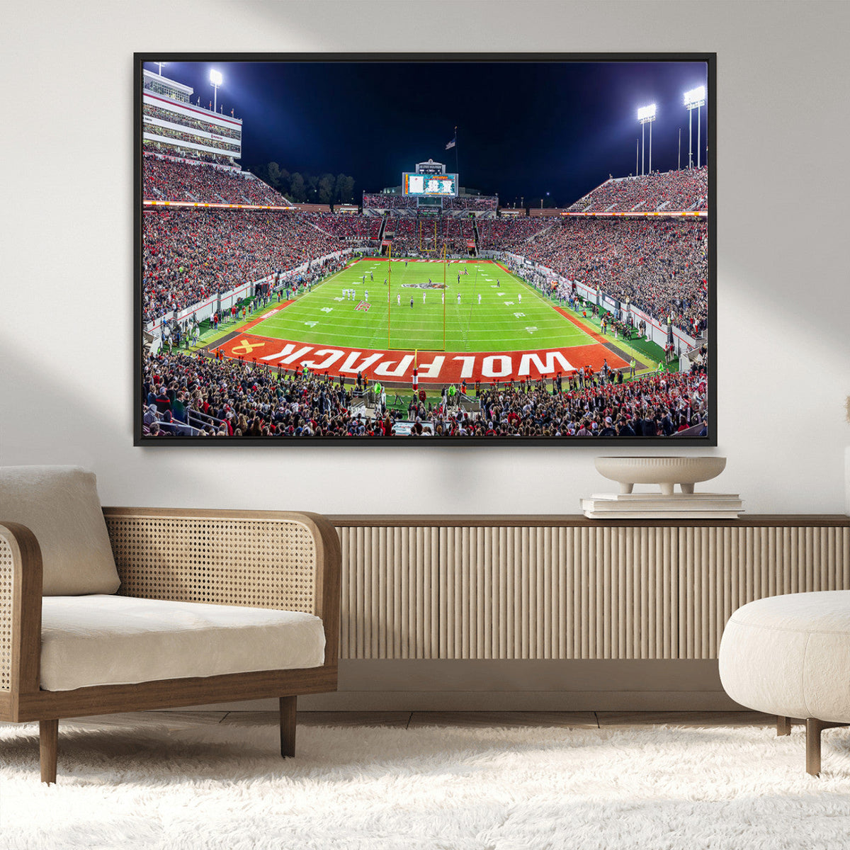 NC State Wolfpack Canvas Print - Raleigh Carter-Finley