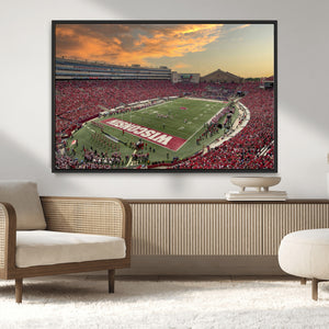 Camp Randall Stadium Wisconsin Badgers Large Wall Art Canvas